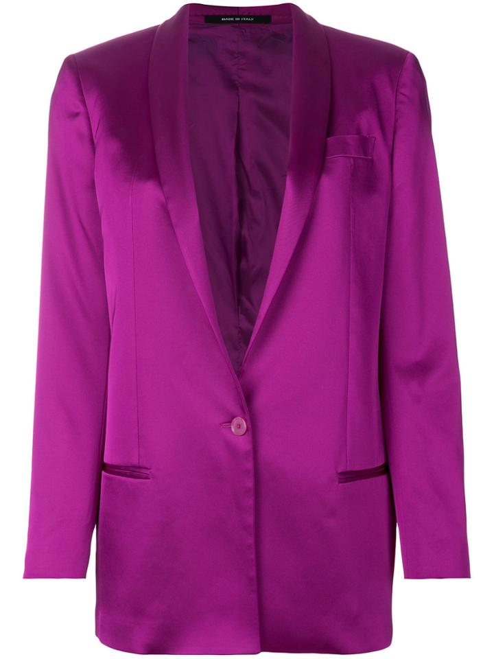 Tagliatore Revers Blazer - Pink & Purple