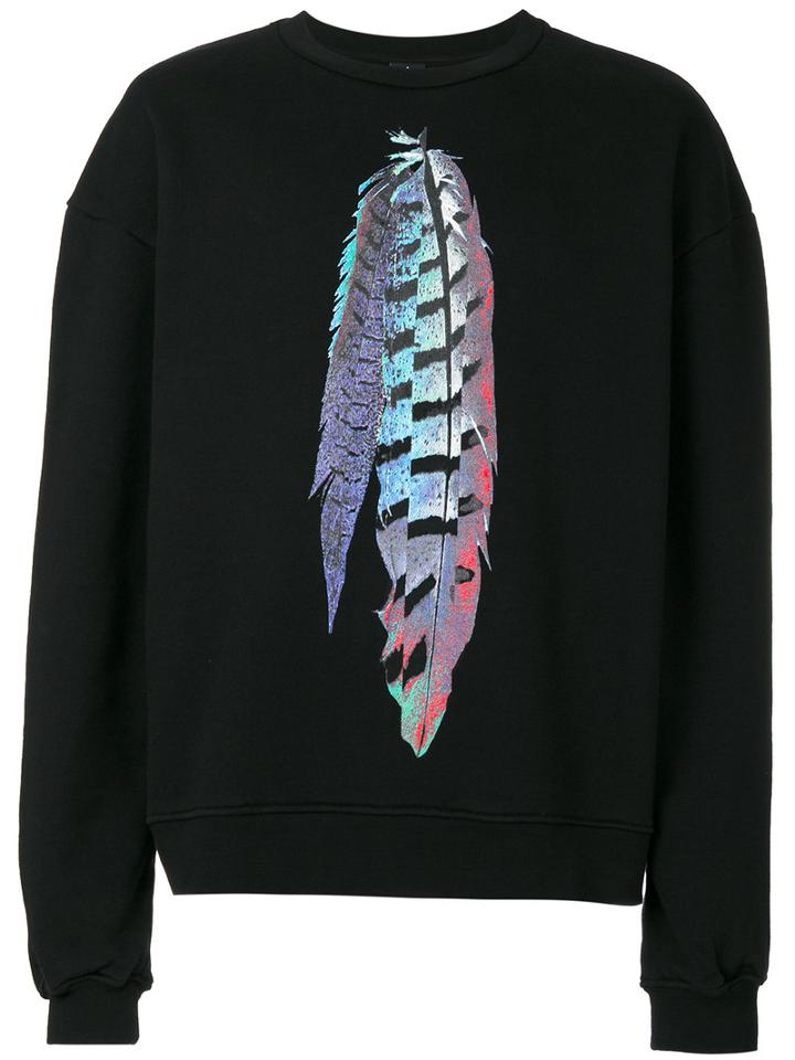 Marcelo Burlon County Of Milan - Genek Crewneck Sweatshirt - Men - Cotton - L, Black, Cotton