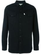 Off-white Chest Pocket Shirt, Men's, Size: Small, Black, Cotton/spandex/elastane