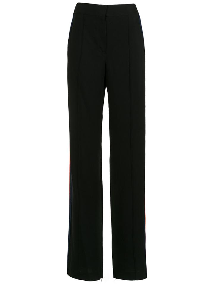 Nk Striped Detail Palazzo Pants - Black