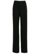 Nk Striped Detail Palazzo Pants - Black