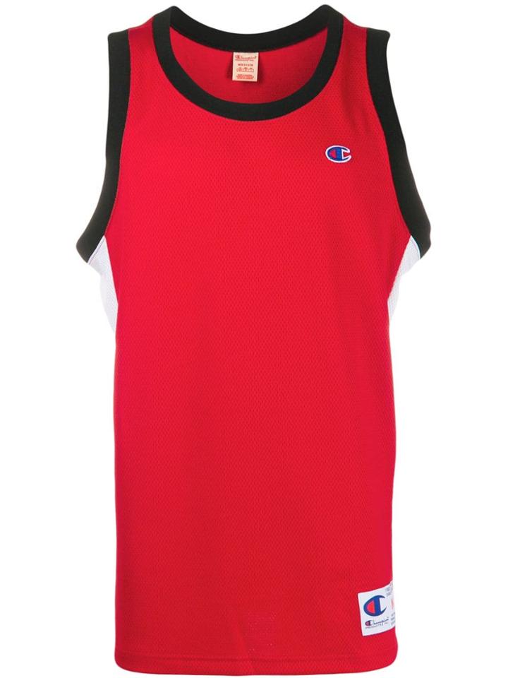 Champion Logo Print Tank Top - Red