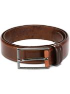 Boss Hugo Boss Buckle Belt, Men's, Size: 85, Brown, Calf Leather