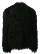 Creatures Of The Wind 'jujo' Jacket, Women's, Size: 4, Black, Silk/lamb Fur