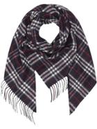 Burberry The Burberry Bandana In Check Cashmere - Blue
