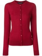Dolce & Gabbana Round Neck Button Cardigan - Red