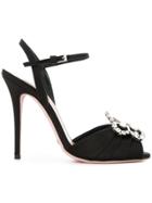 Sebastian Embellished Sandals - Black