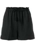 Twin-set Drawstring Waist Shorts - Black