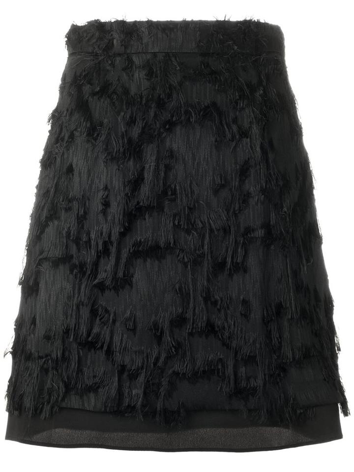 Carven Frayed A-line Skirt