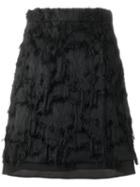 Carven Frayed A-line Skirt