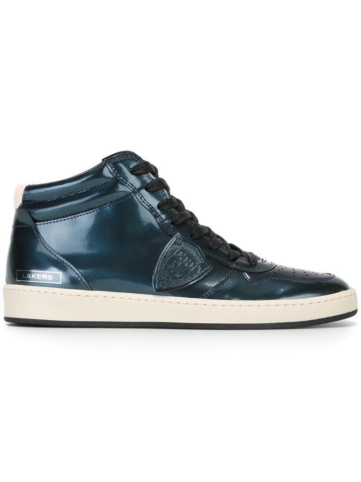 Philippe Model Metallic Hi-top Sneakers
