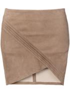 Rta Wrap-effect Skirt - Brown