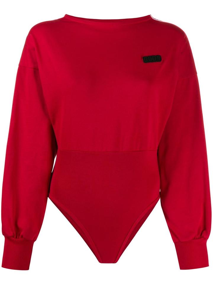 Gcds Logo Patch Bodysuit - Red