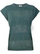 Peserico Casual Striped T-shirt - Green