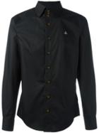 Vivienne Westwood Man Three Button Krall Shirt, Men's, Size: 48, Black, Cotton/spandex/elastane