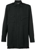 Yohji Yamamoto Army Shirt, Men's, Size: 4, Black, Wool