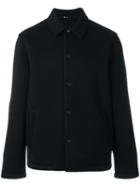 T By Alexander Wang Cutaway Collar Jacket, Men's, Size: Small, Black, Rayon/polyurethane