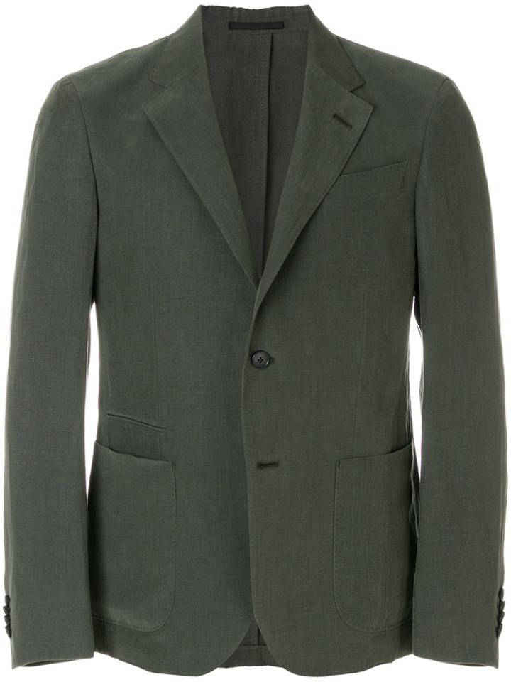 Z Zegna Tailored Blazer Jacket - Green
