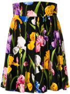 Dolce & Gabbana Floral-print Skirt - Black