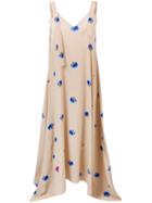 Natasha Zinko Floral Maxi Slip Dress - Nude & Neutrals
