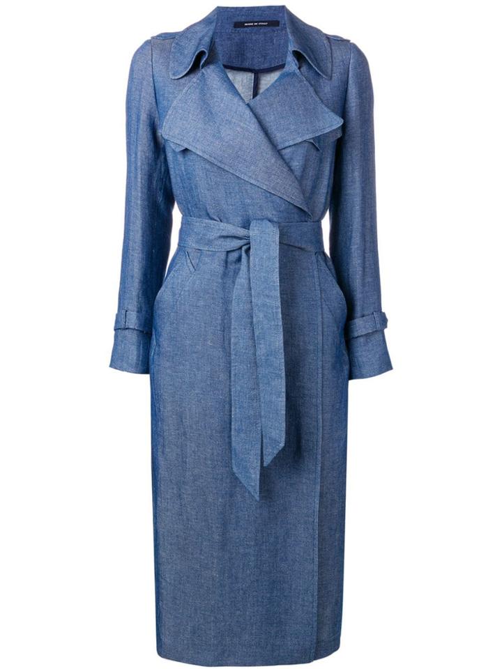 Tagliatore Carola Trench Coat - Blue