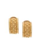 Christian Dior Vintage Demi Hoop Earrings - Gold