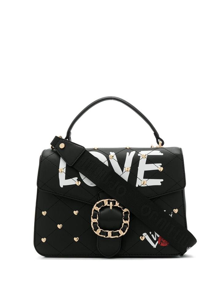 Liu Jo Heart Studded Love Tote - Black