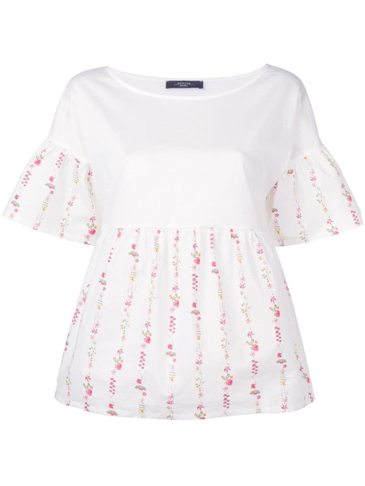 Weekend Max Mara Hobby Printed T-shirt - White