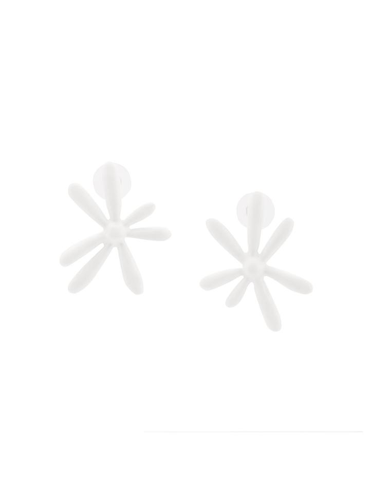 Oscar De La Renta Daisy Earrings - White