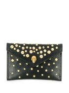 Alexander Mcqueen Studded Skull Motif Purse - Black