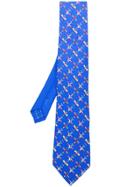 Etro Airplane Print Tie - Blue