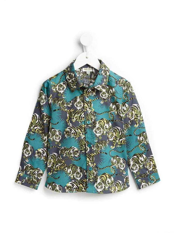 Kenzo Kids Tiger Print Shirt