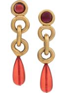 Chanel Pre-owned 1990's Gripoix Glass Earrings - Gold