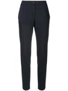 Fay Toggle Fastening Cigarette Trousers - Blue