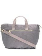 Borbonese Printed Tote Bag - Grey