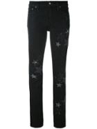 Red Valentino Star Embroidered Jeans - Black