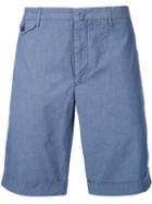 Incotex Tailored Shorts, Men's, Size: 50, Blue, Cotton/polyurethane