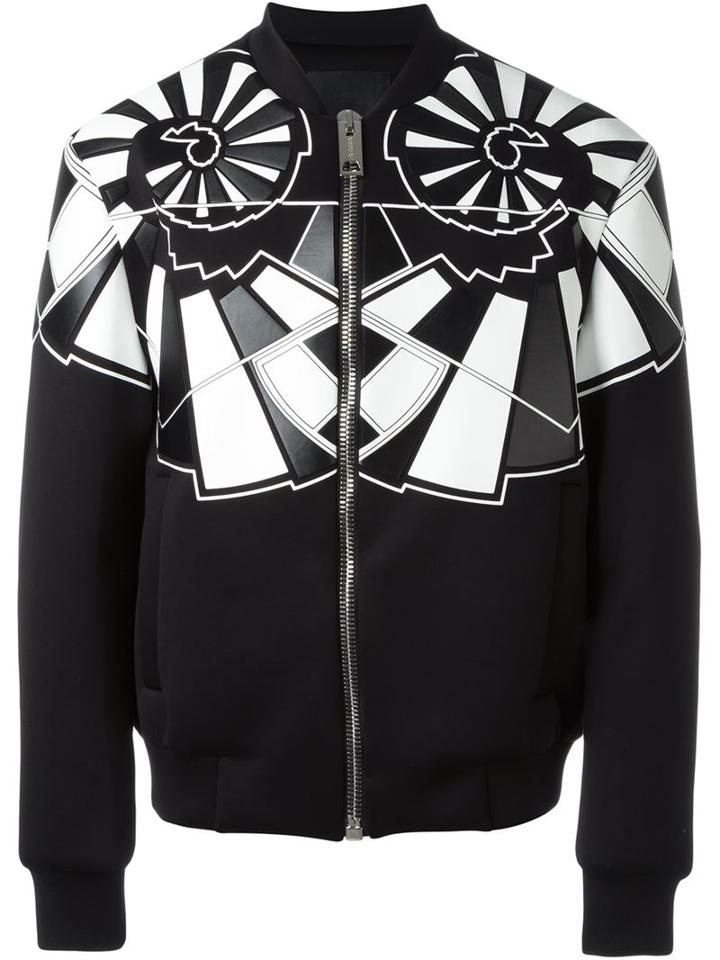 Les Hommes Ammonite Insert Bomber Jacket