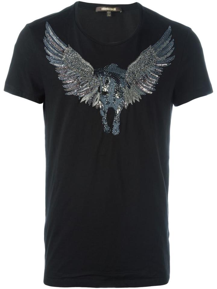 Roberto Cavalli Embellished 'pegasus' T-shirt