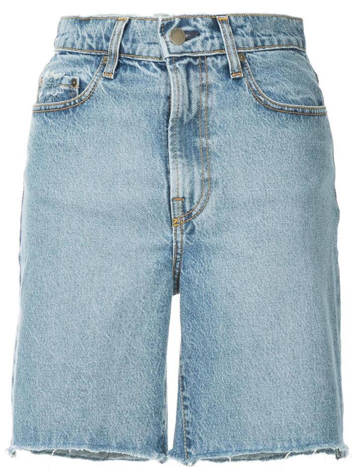 Nobody Denim Tyler Raw Hem Shorts - Blue