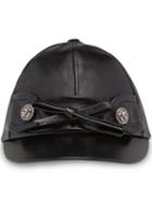 Miu Miu Bow Button Baseball Cap - Black