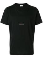 Saint Laurent Logo Patch T-shirt - Black