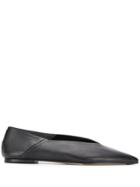 Aeyde Pointed Toe Ballerina Shoes - Black