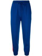 Ports 1961 Side Stripe Knitted Track Pants - Blue