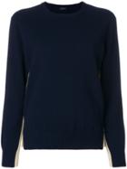 Joseph Contrasting Panel Sweater - Blue