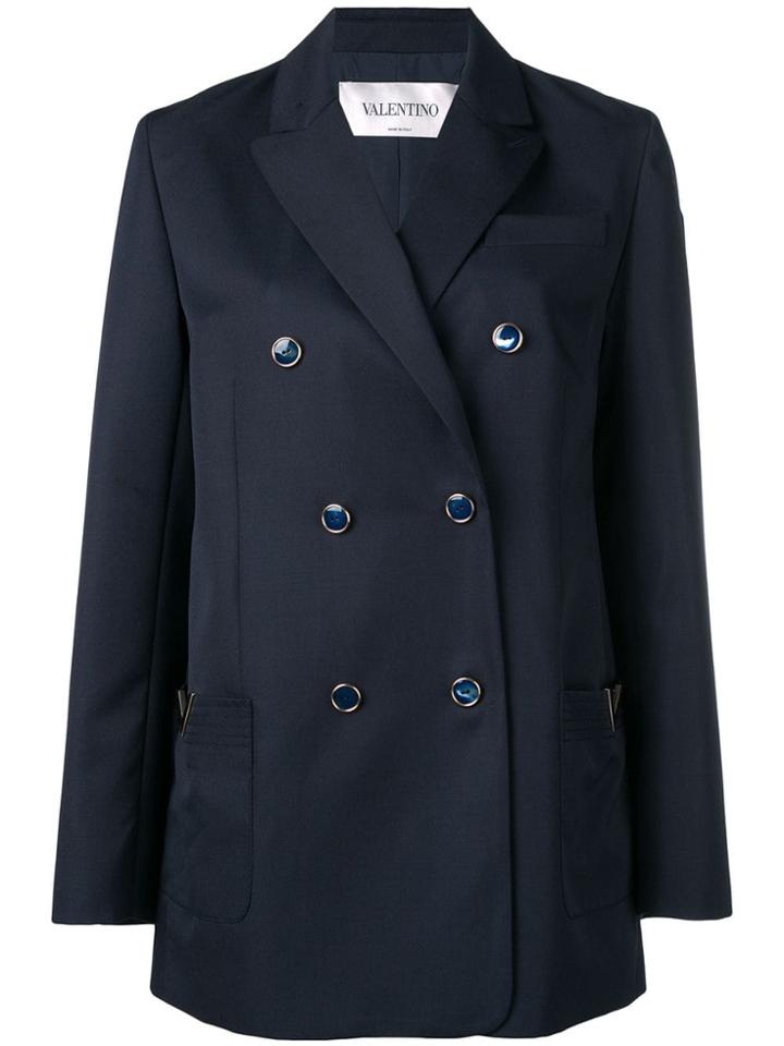 Valentino Double-breasted Blazer - Blue