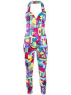 Versace Pre-owned Abstract Print Jumpsuit - Multicolour