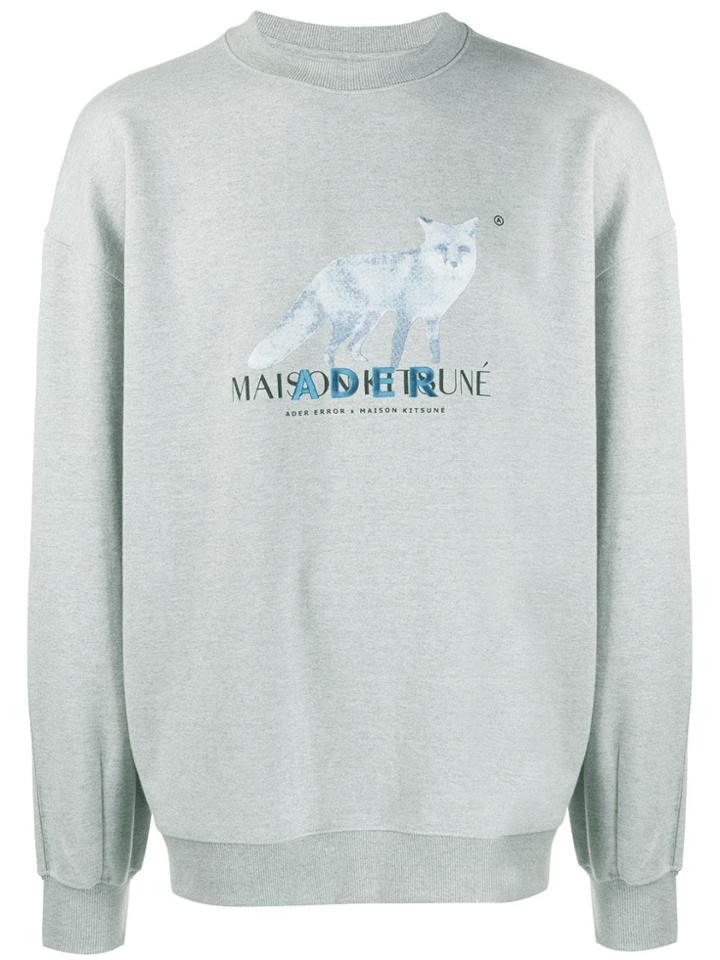 Ader Error Error Print Jumper - Grey