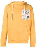 Maison Margiela Stereotype Patch Hoodie - Yellow & Orange