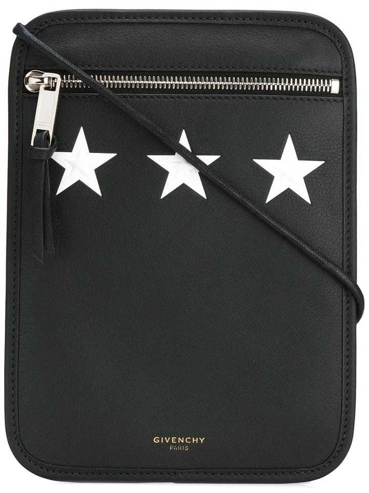 Givenchy Medium Collar Zipped Pouch, Men's, Black, Calf Leather
